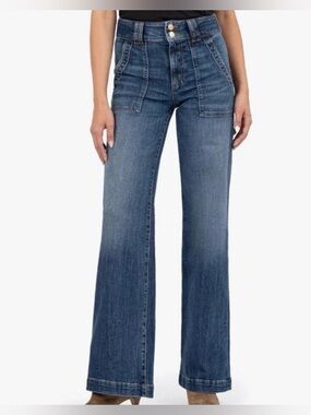 Kut from the Kloth High Rise Jodi Straight Leg Jeans Size 16 NWT